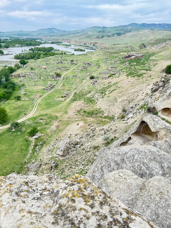 View of the Mtkvari river valley
