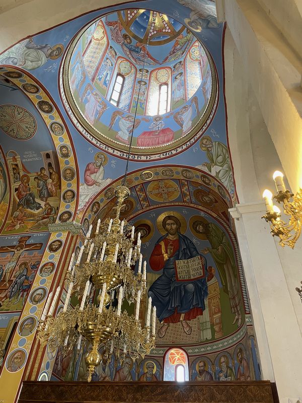 Dome paintings inside the church