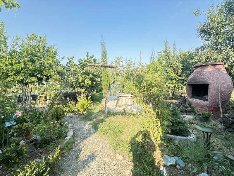 Traditional clay oven in the garden