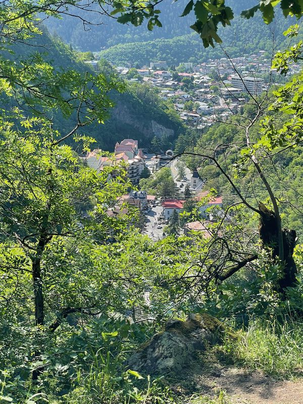 Scenic viewpoint overlooking Borjomi valley